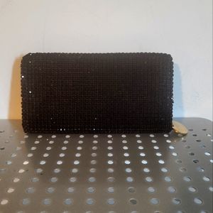 VINTAGE BLACK SEQUENCE/GLITTER WALLET/CLUTCH